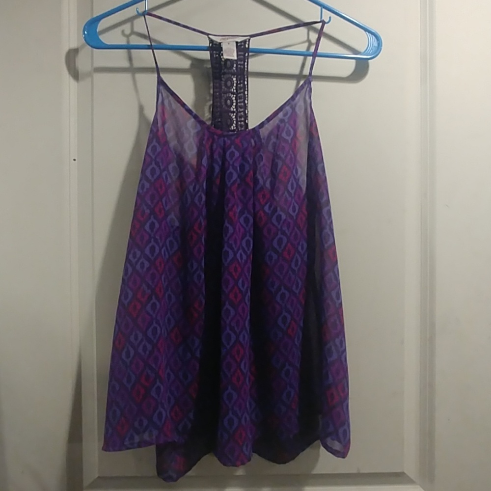 Arizona purple loose tank top size medium